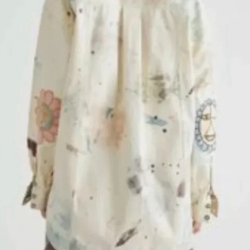 Free People Sunshine Fields Top/Oversized fit/ Sz S - Picture 4 of 16